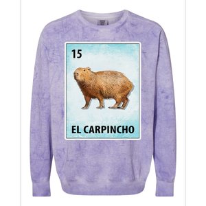 El Carpincho Mexican Capybara Cards Colorblast Crewneck Sweatshirt