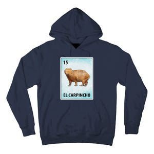 El Carpincho Mexican Capybara Cards Tall Hoodie