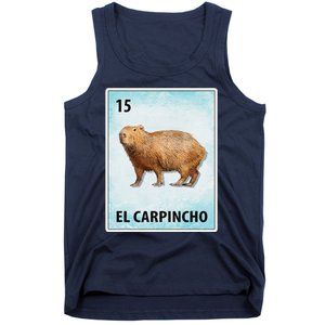 El Carpincho Mexican Capybara Cards Tank Top