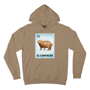 El Carpincho Mexican Capybara Cards Hoodie