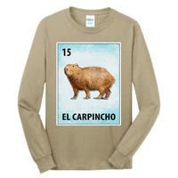 El Carpincho Mexican Capybara Cards Tall Long Sleeve T-Shirt