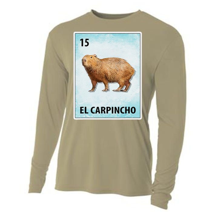 El Carpincho Mexican Capybara Cards Cooling Performance Long Sleeve Crew