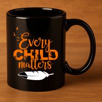 Every Child Matters Childhood Cancer Awareness 11oz C Handle Ceramic Mug