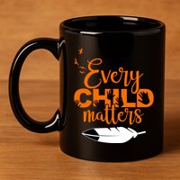Every Child Matters Childhood Cancer Awareness 11oz C Handle Ceramic Mug