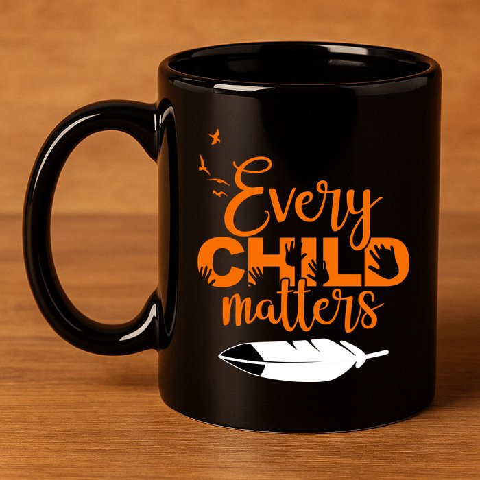 Every Child Matters Childhood Cancer Awareness 11oz C Handle Ceramic Mug