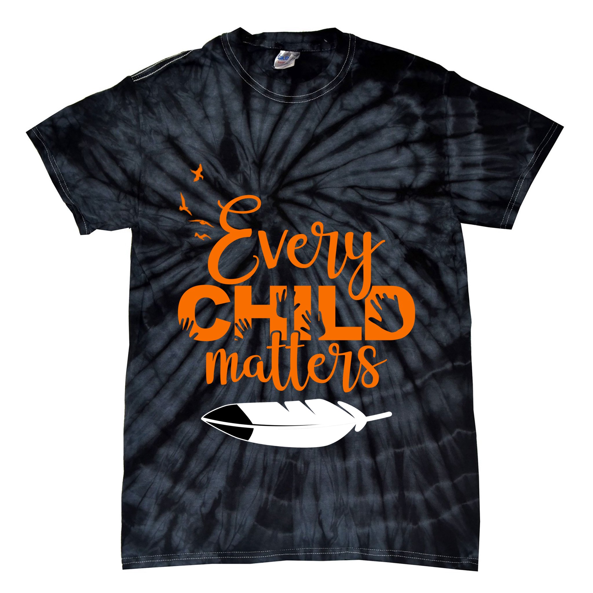Every Child Matters Childhood Cancer Awareness Tie-Dye T-Shirt
