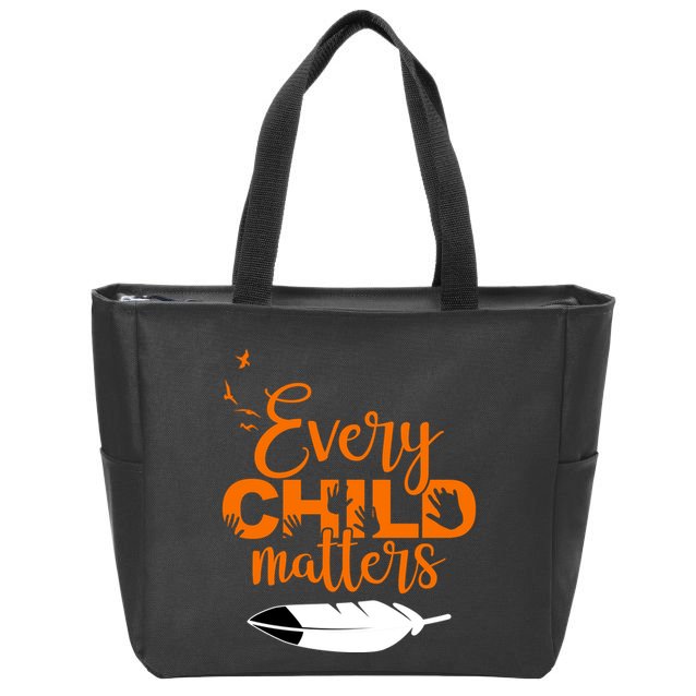 Every Child Matters Childhood Cancer Awareness Zip Tote Bag