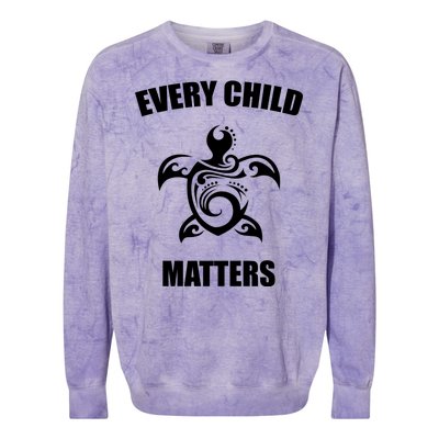 Every Child Matters Turtle Orange Day Colorblast Crewneck Sweatshirt