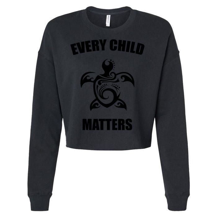 Every Child Matters Turtle Orange Day Cropped Pullover Crew
