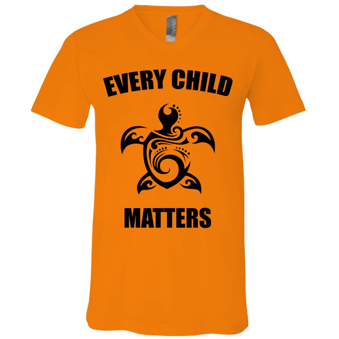 Every Child Matters Turtle Orange Day V-Neck T-Shirt