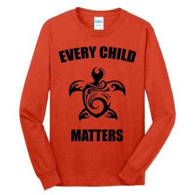 Every Child Matters Turtle Orange Day Tall Long Sleeve T-Shirt