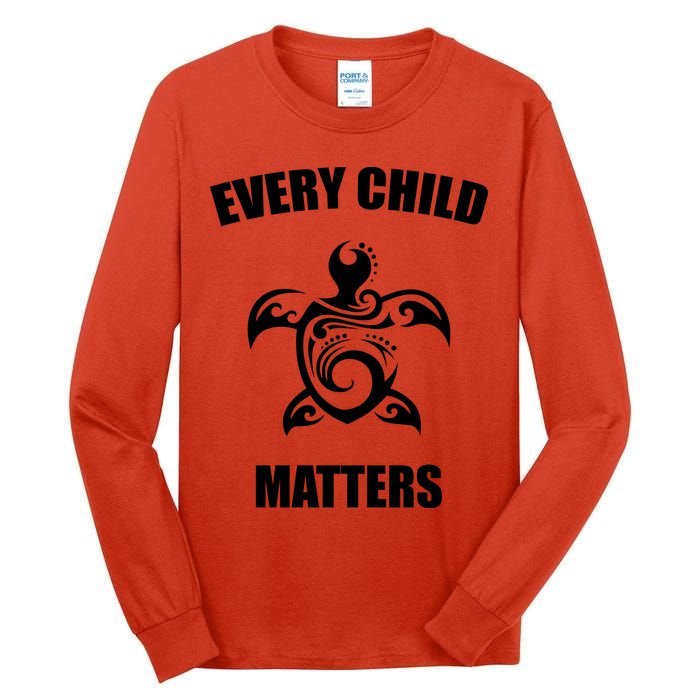 Every Child Matters Turtle Orange Day Tall Long Sleeve T-Shirt