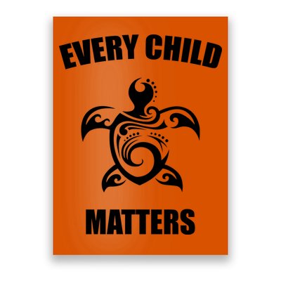 Every Child Matters Turtle Orange Day Poster