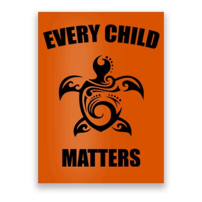 Every Child Matters Turtle Orange Day Poster