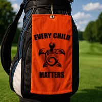 Every Child Matters Turtle Orange Day Golf Towel
