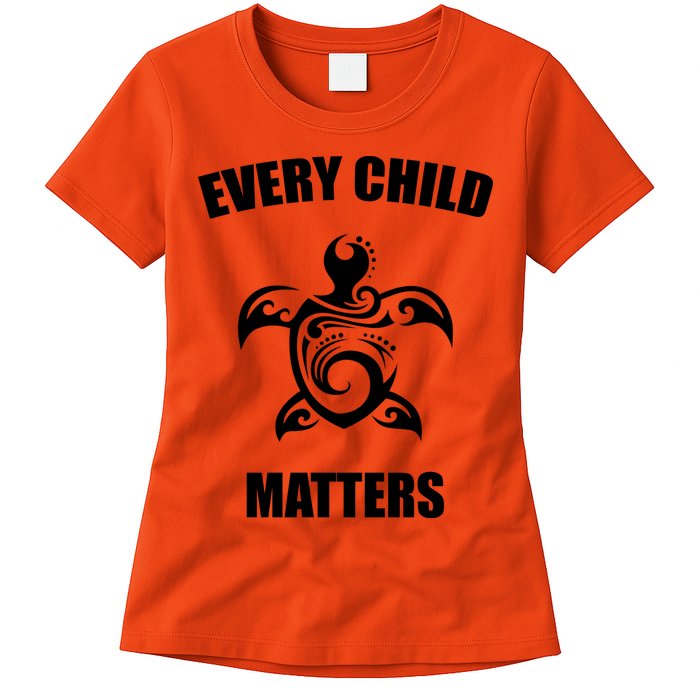 Every Child Matters Turtle Orange Day Womens T-Shirt