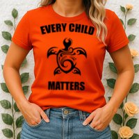 Every Child Matters Turtle Orange Day Womens T-Shirt