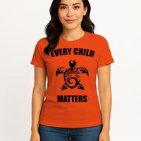 Every Child Matters Turtle Orange Day Womens T-Shirt