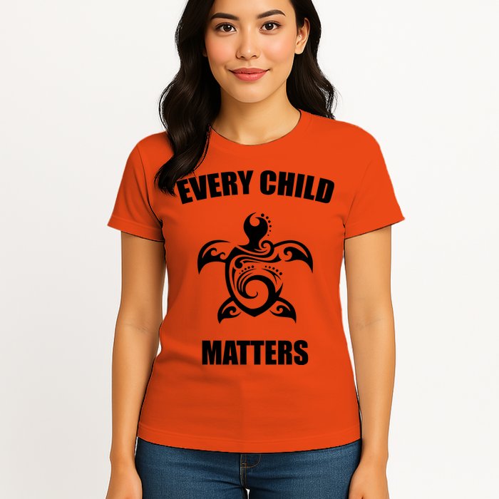 Every Child Matters Turtle Orange Day Womens T-Shirt