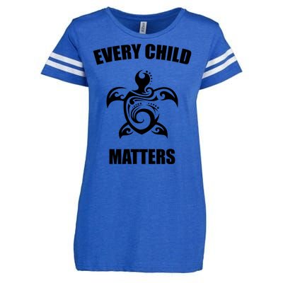 Every Child Matters Turtle Orange Day Enza Ladies Jersey Football T-Shirt