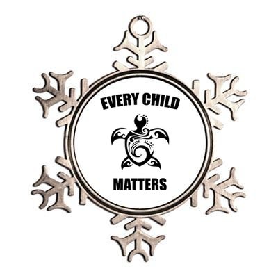 Every Child Matters Turtle Orange Day Metallic Star Ornament