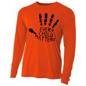 Every Child Matters Handprint Orange Day Cooling Performance Long Sleeve Crew