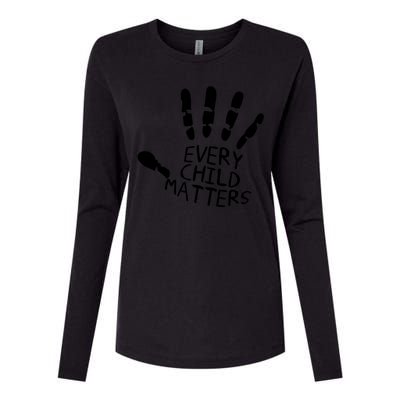 Every Child Matters Handprint Orange Day Womens Cotton Relaxed Long Sleeve T-Shirt