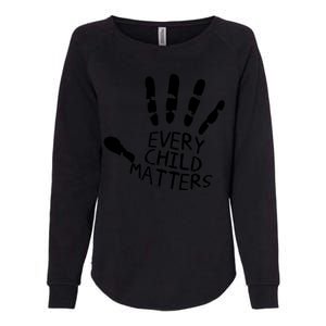 Every Child Matters Handprint Orange Day Womens California Wash Sweatshirt