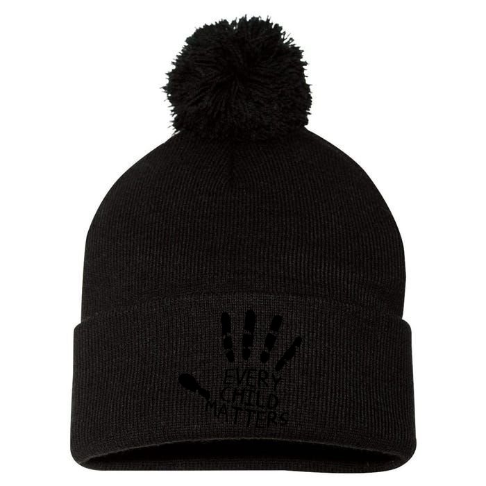 Every Child Matters Handprint Orange Day Pom Pom 12in Knit Beanie