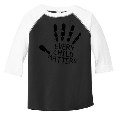 Every Child Matters Handprint Orange Day Toddler Fine Jersey T-Shirt