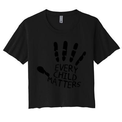 Every Child Matters Handprint Orange Day Crop Top