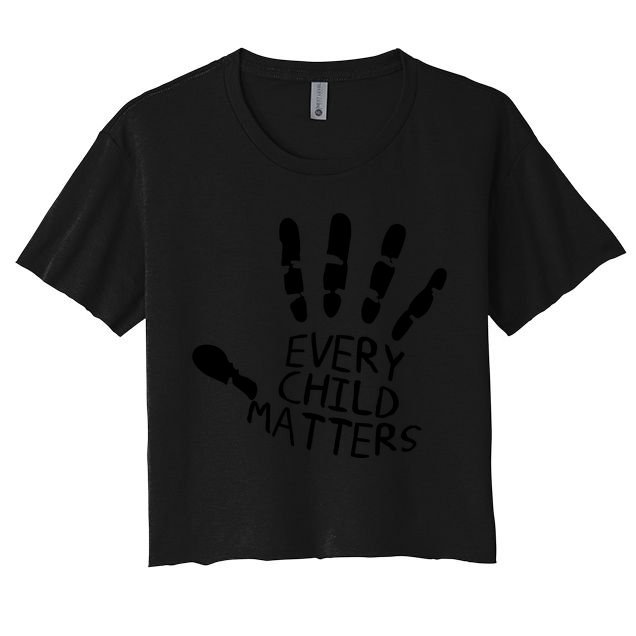 Every Child Matters Handprint Orange Day Crop Top