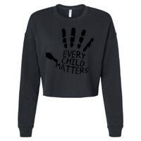 Every Child Matters Handprint Orange Day Cropped Pullover Crew