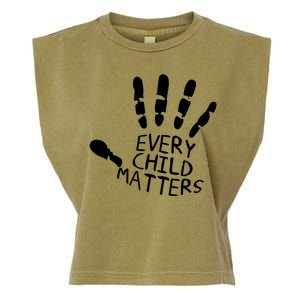 Every Child Matters Handprint Orange Day Garment-Dyed Women's Muscle Tee