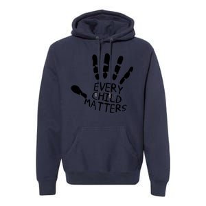 Every Child Matters Handprint Orange Day Premium Hoodie