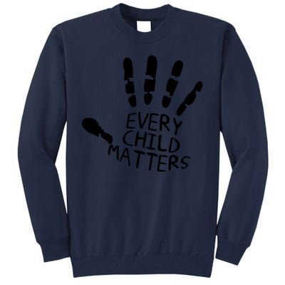 Every Child Matters Handprint Orange Day Tall Sweatshirt