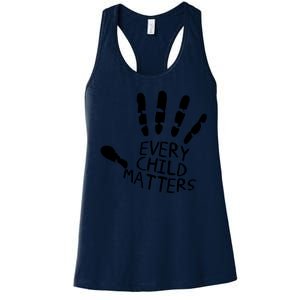 Every Child Matters Handprint Orange Day Women's Racerback Tank