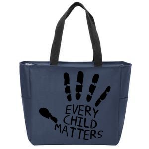 Every Child Matters Handprint Orange Day Zip Tote Bag