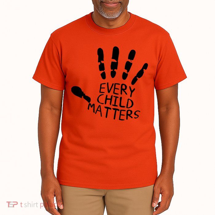 Every Child Matters Handprint Orange Day Tall T-Shirt