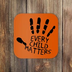 Every Child Matters Handprint Orange Day Coaster