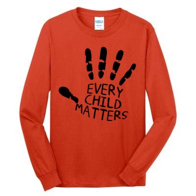 Every Child Matters Handprint Orange Day Tall Long Sleeve T-Shirt