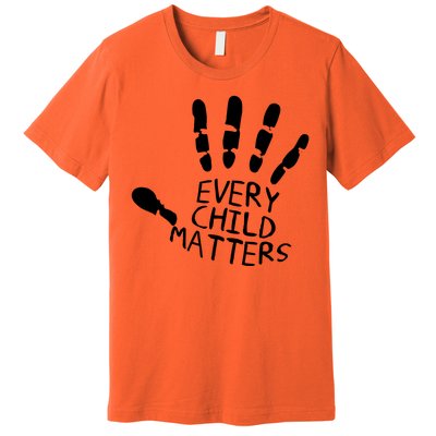 Every Child Matters Handprint Orange Day Premium T-Shirt