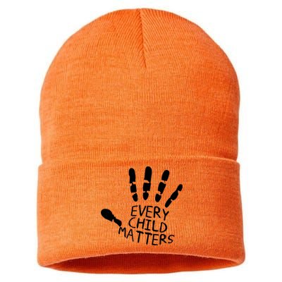 Every Child Matters Handprint Orange Day Sustainable Knit Beanie