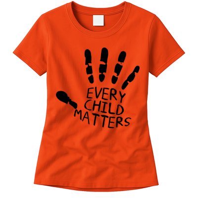 Every Child Matters Handprint Orange Day Womens T-Shirt
