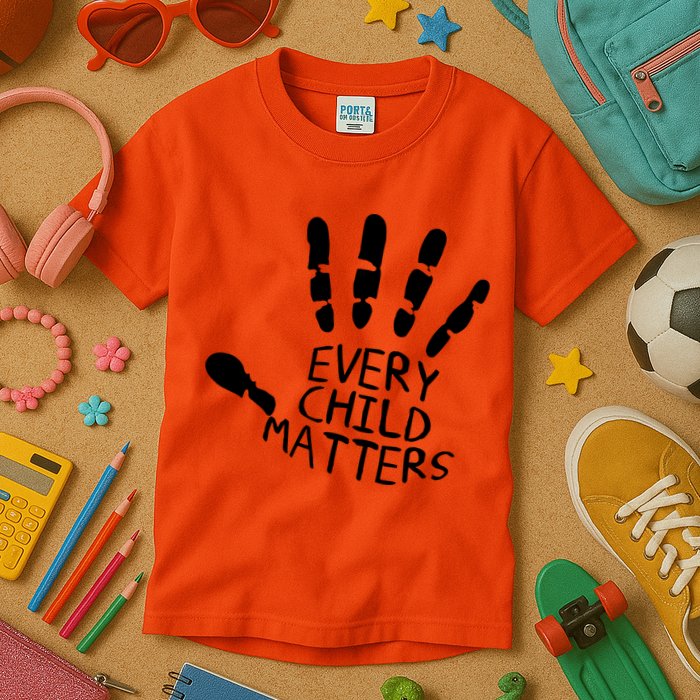 Every Child Matters Handprint Orange Day Kids T-Shirt