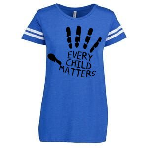 Every Child Matters Handprint Orange Day Enza Ladies Jersey Football T-Shirt