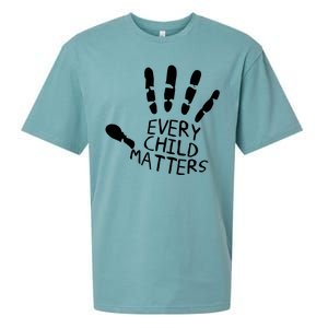 Every Child Matters Handprint Orange Day Sueded Cloud Jersey T-Shirt