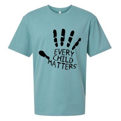 Every Child Matters Handprint Orange Day Sueded Cloud Jersey T-Shirt