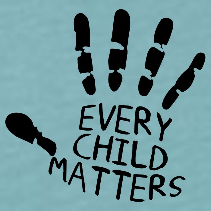 Every Child Matters Handprint Orange Day Sueded Cloud Jersey T-Shirt