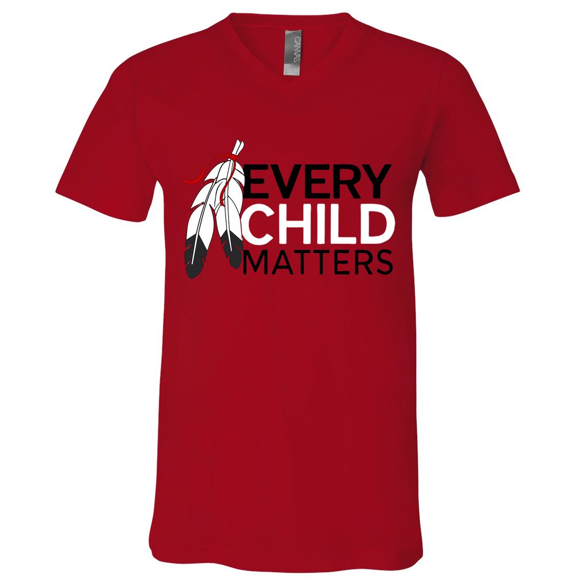 Every Child Matters Canada Orange Day V-Neck T-Shirt